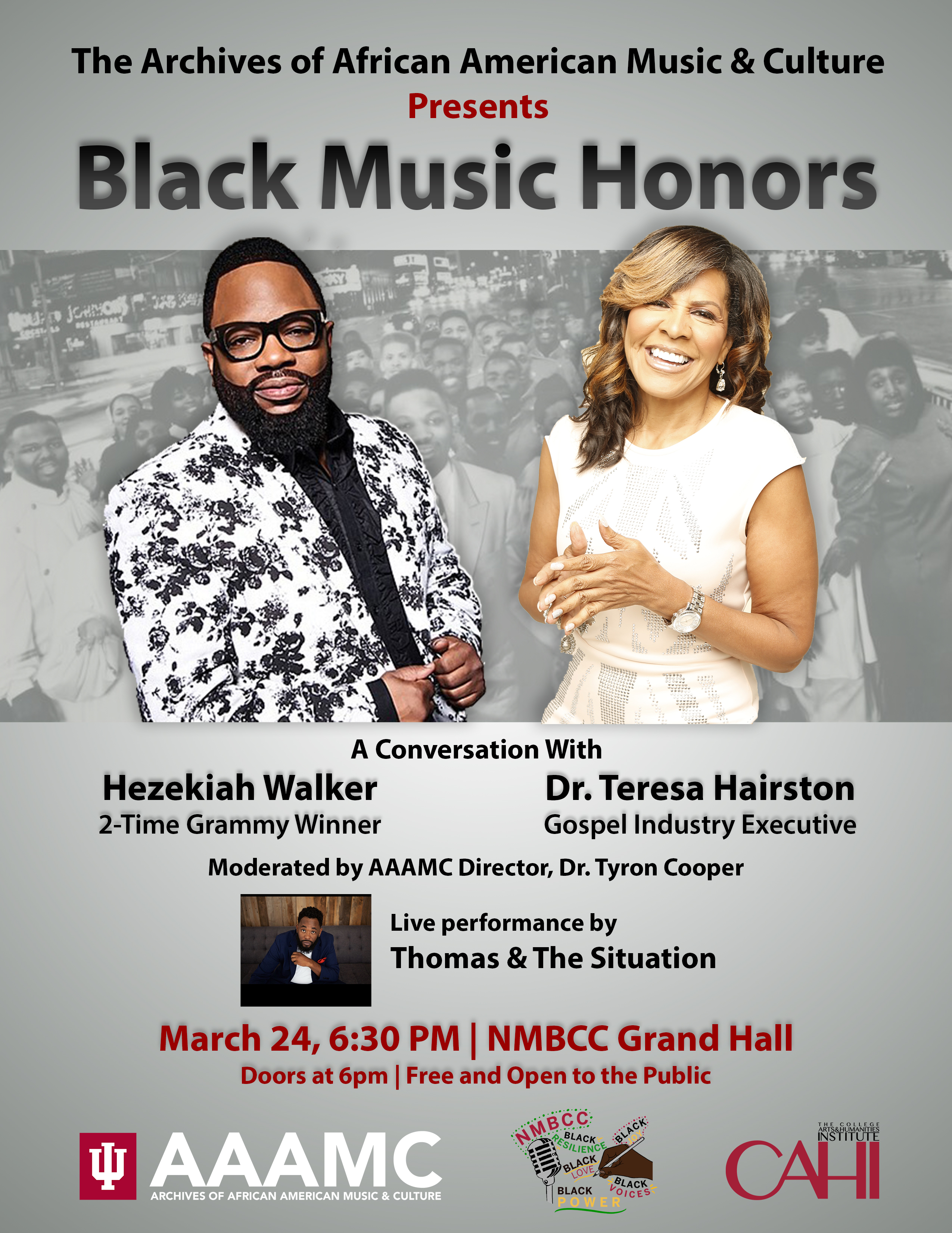 Black Music Honors event flyer